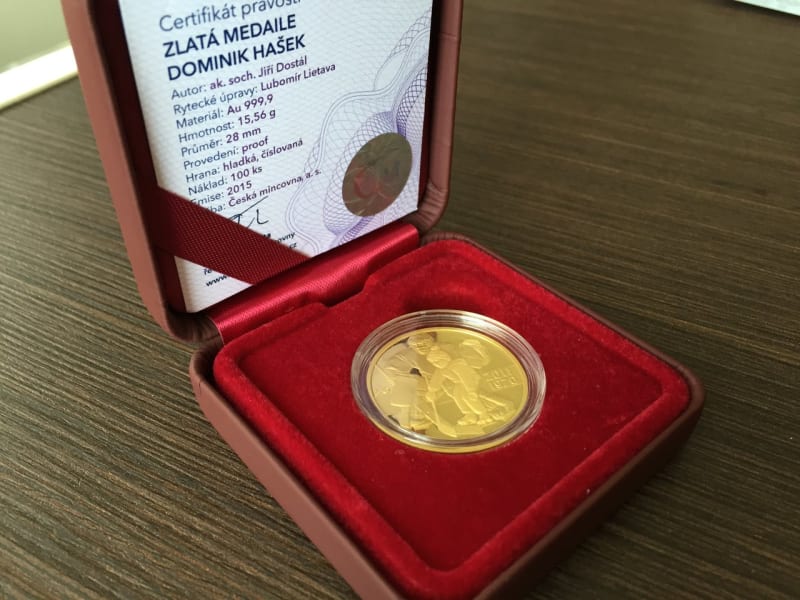 Dominik Hašek má své pamětní mince