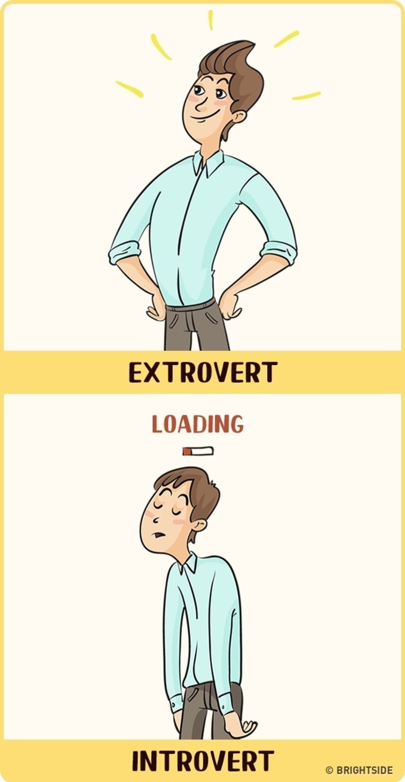 Rozdíl mezi extroverty a introverty 9
