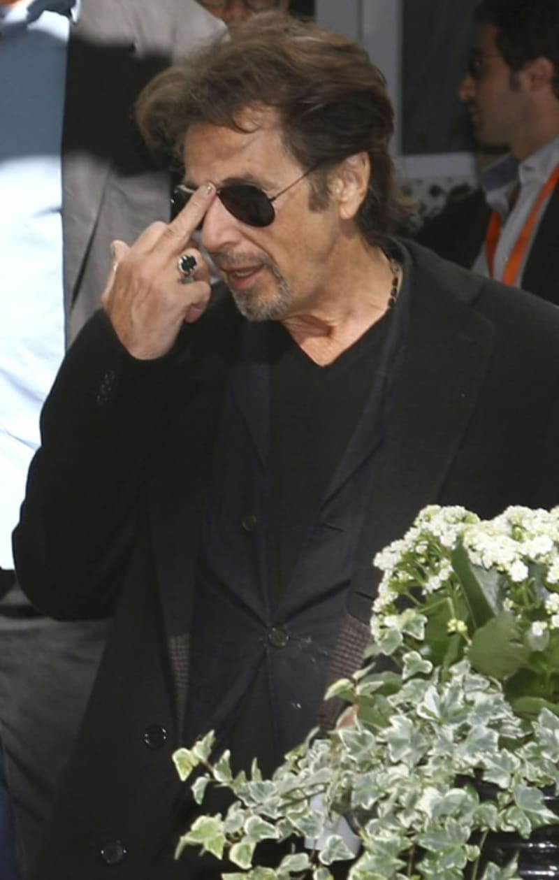 Herec Al Pacino a jeho fuck off