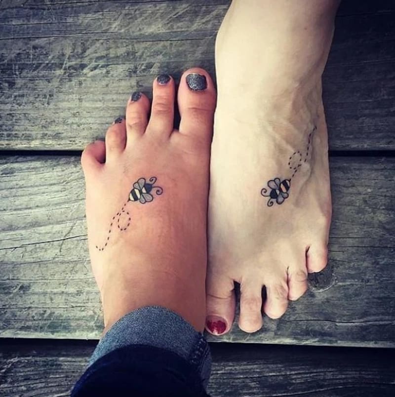 Společná tetování matek a jejich dcer.