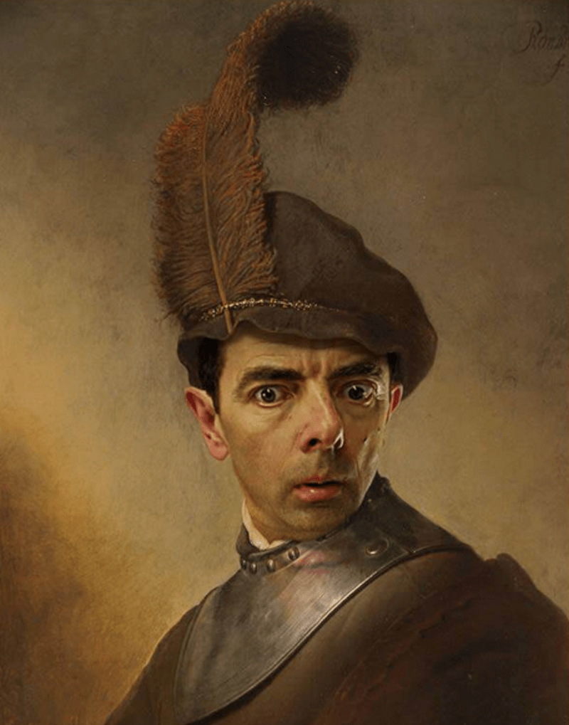 Tvář Mr. Beana se hodí snad k jakékoliv postavě!