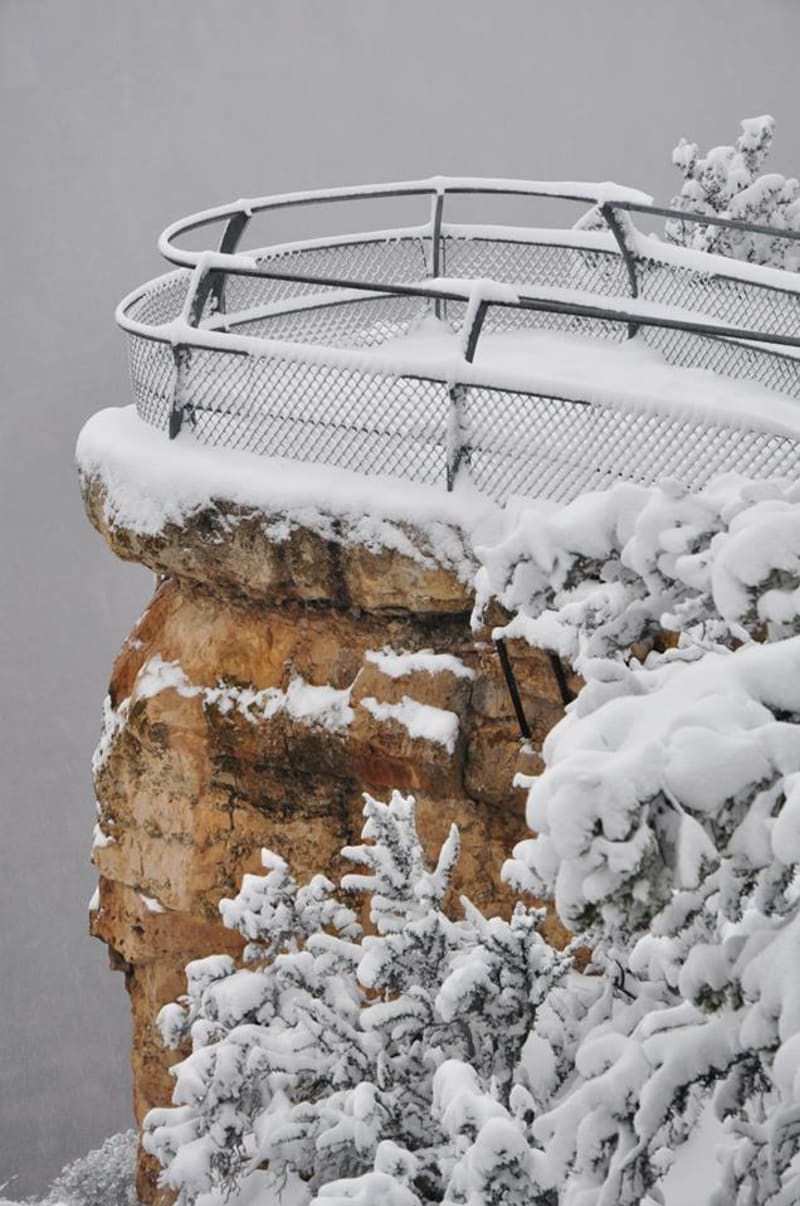 Grand Canyon a jeho nejkrásnější zimní fotografie - Obrázek 11