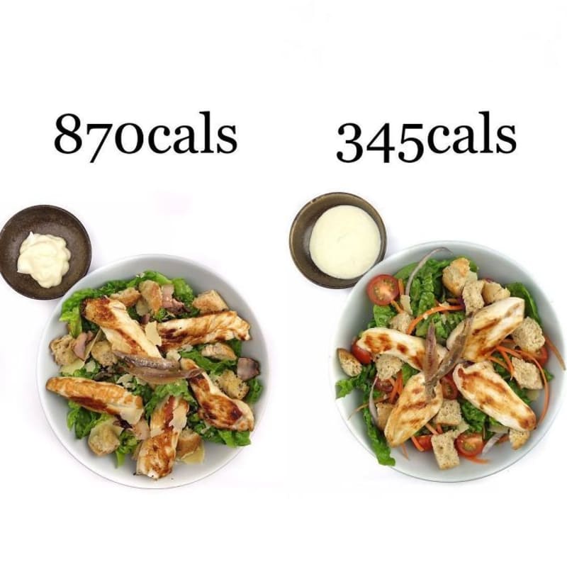 Počet kalorií ve stejně vypadajících jídlech 2