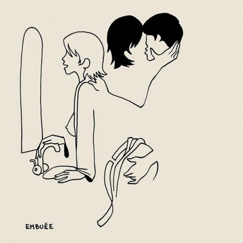 Sprosté ilustrace, které pár tahy ukazují sexuální život.  20