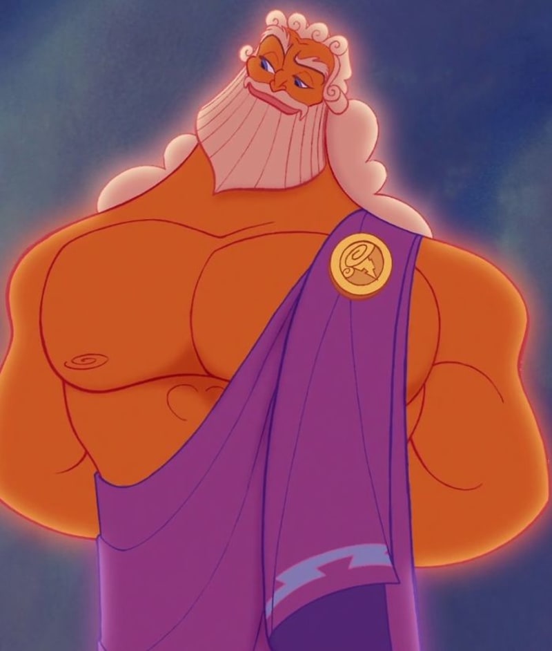 Animovaný otec Herkula Zeus