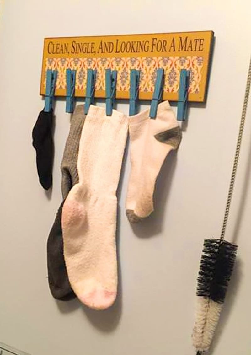 Skvělé řešení problému se ztracenými ponožkami.