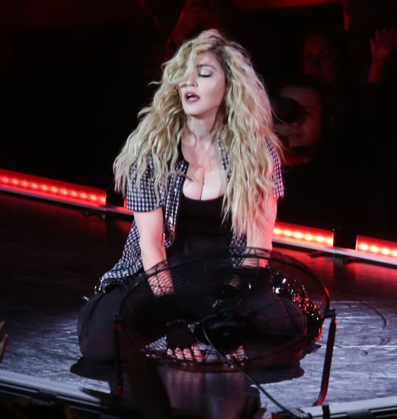 Madonna na koncertě ve Vancouveru.