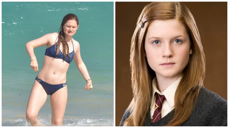 Bonnie Wright alias Ginny z Harryho Pottera byste na pláži asi nepoznali.