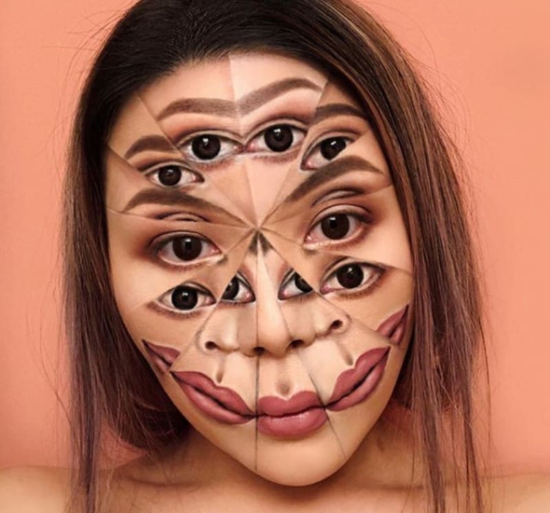 Umělkyně vytváří pomocí make-upu úžasné iluze na obličeji 5