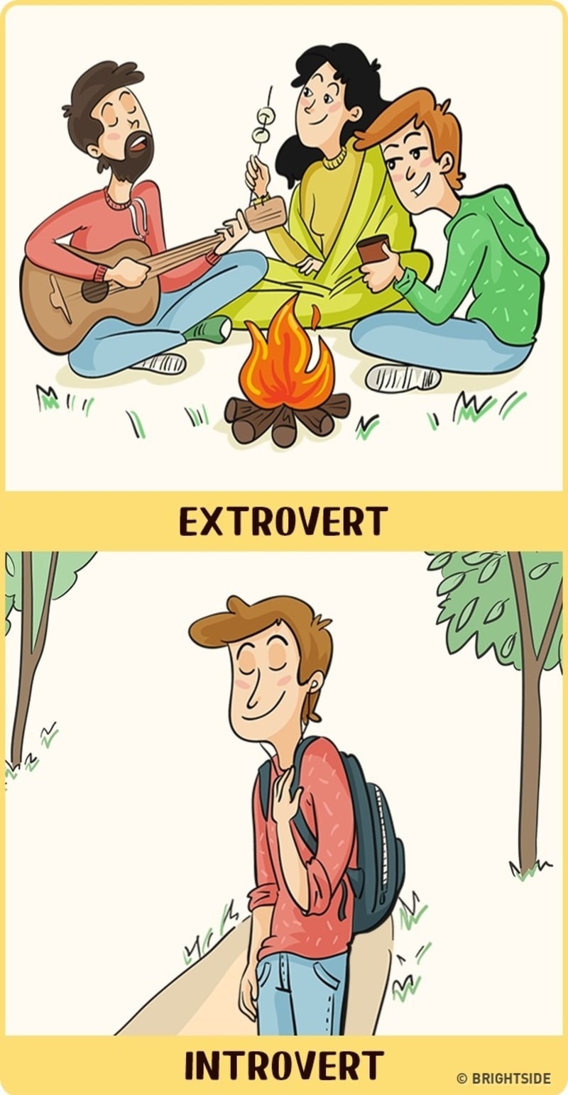 Rozdíl mezi extroverty a introverty 12