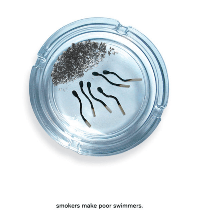 Kouření dělá z vašich spermií velmi pomalé plavce.