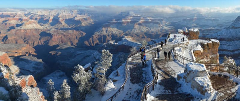 Grand Canyon a jeho nejkrásnější zimní fotografie - Obrázek 36