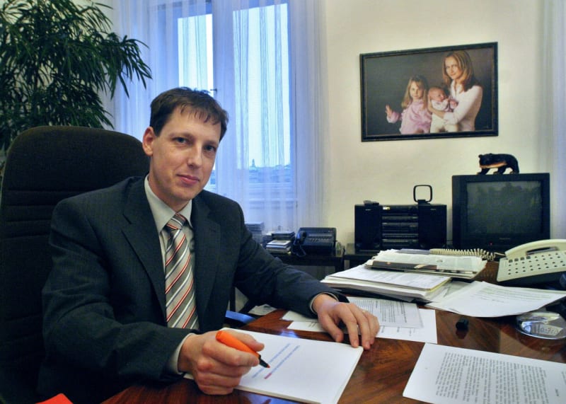 Stanislav Gross na svém pracovišti