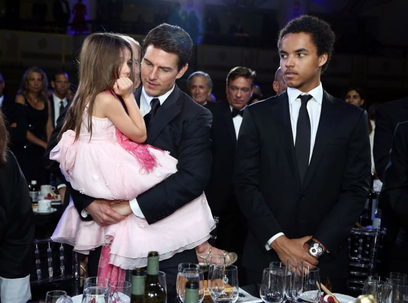 Herec Tom Cruise s dcerou Suri a synem Connorem