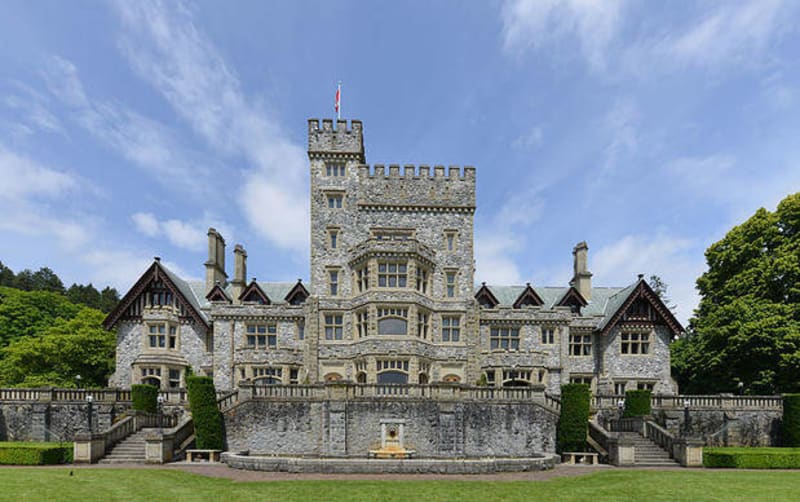 X-men - hrad Hatley Castle v Britské Kolumbii v Kanadě