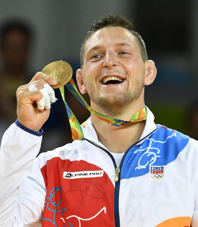 Judista Lukáš Krpálek vyhrál zlato olympijskou medaili.