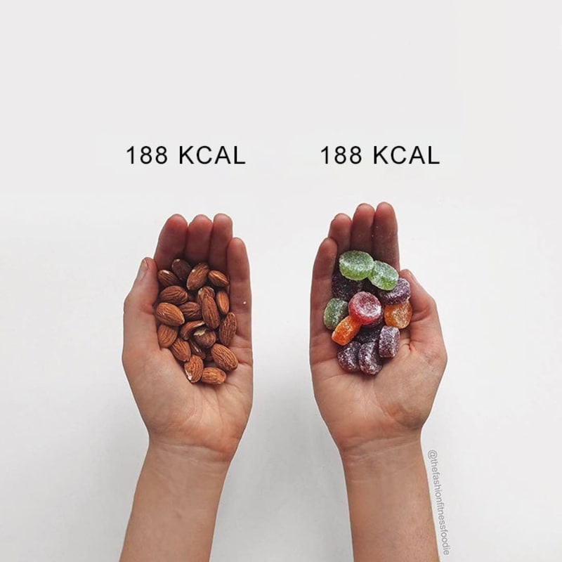 Blogerka srovnala různé druhy jídla podle kalorií - Obrázek 14