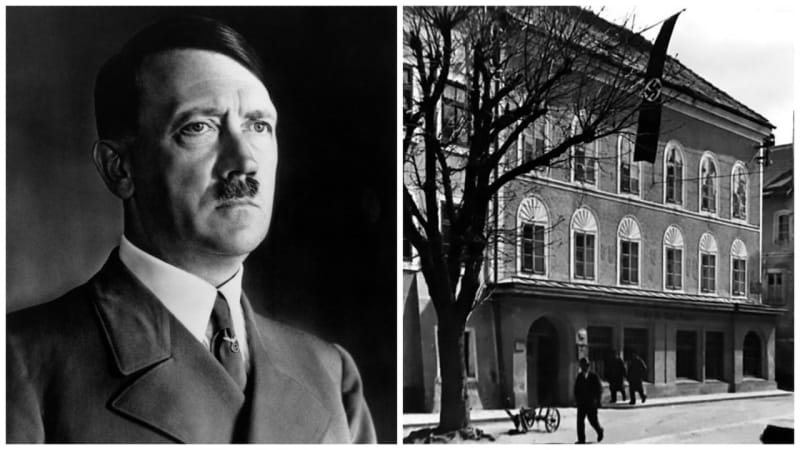 Kolem rodného domu Adolfa Hitlera se začal objevovat podivný týpek.