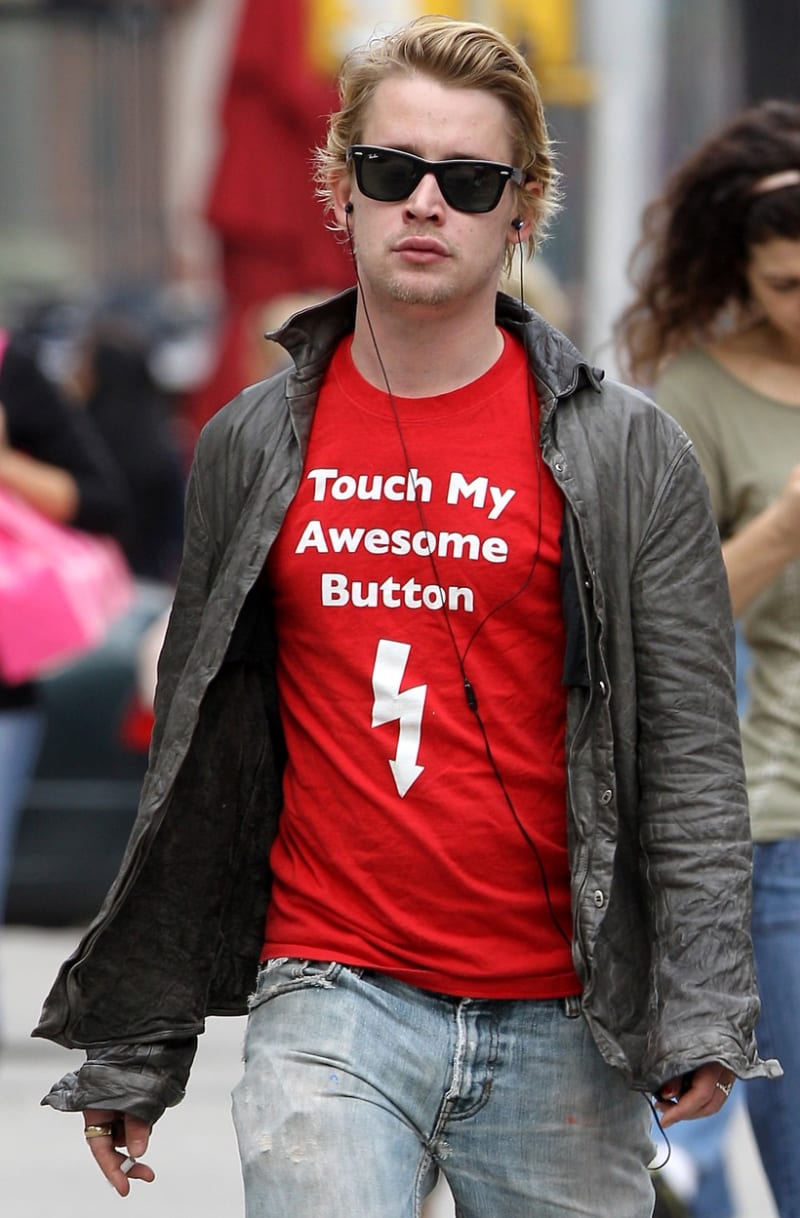 V podivném tričku v roce 2010.