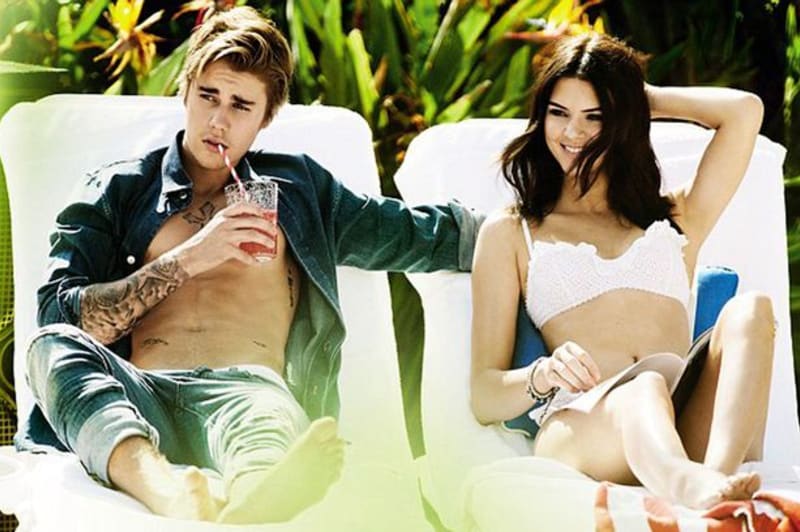 Justin Bieber a Kendall Jenner na focení pro Vogue