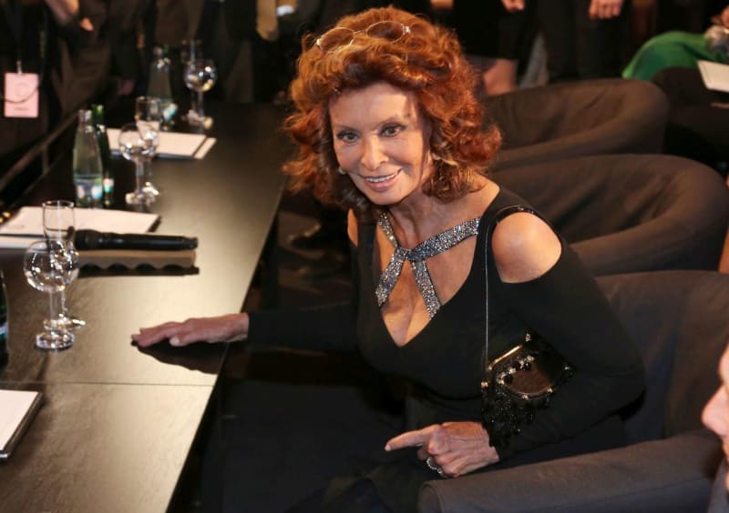 Přívětivá a dobře naladěná Sophia Loren
