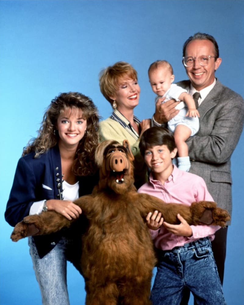 Slavná rodina Tannerů v sitcomu ALF.