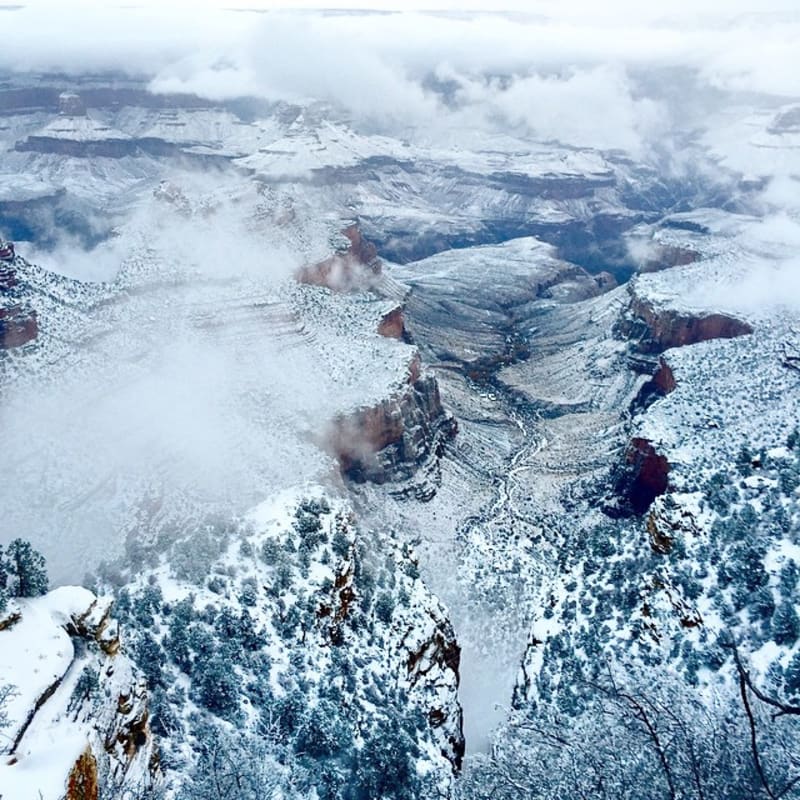 Grand Canyon a jeho nejkrásnější zimní fotografie - Obrázek 30