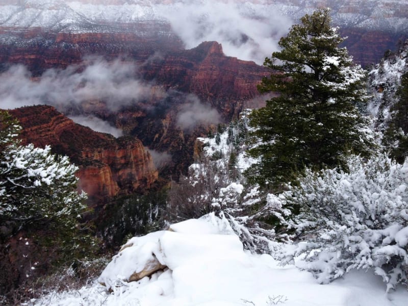 Grand Canyon a jeho nejkrásnější zimní fotografie - Obrázek 3