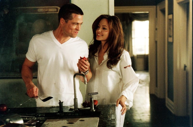Brad Pitt a Angelina Jolie (Mr. & Mrs. Smith)