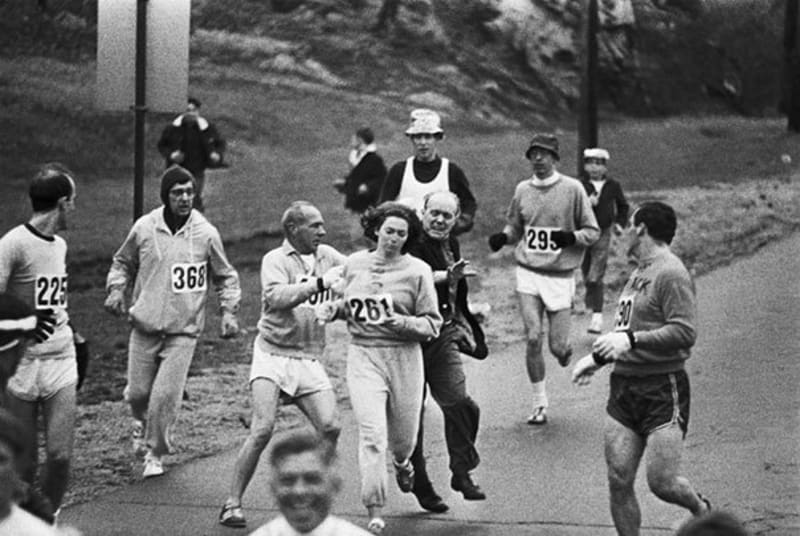První žena, která dokončila maraton