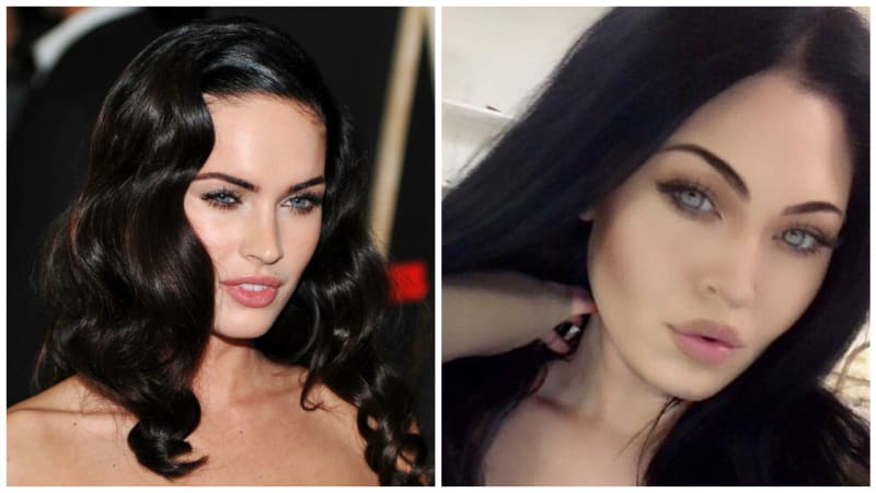 Megan Fox má také dvojnici, kterou naleznete vpravo.