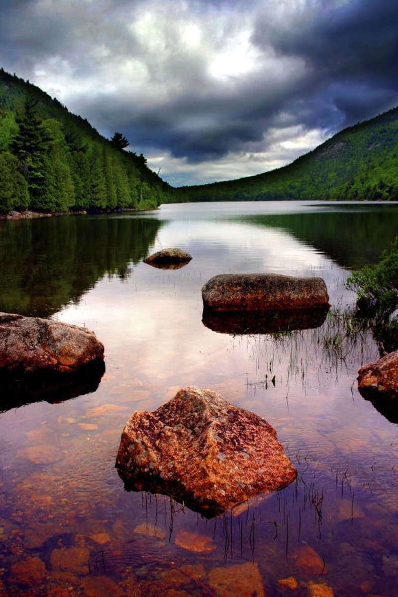 Neuvěřitelně krásná místa USA - Eagle Lake, Acadia National Park.