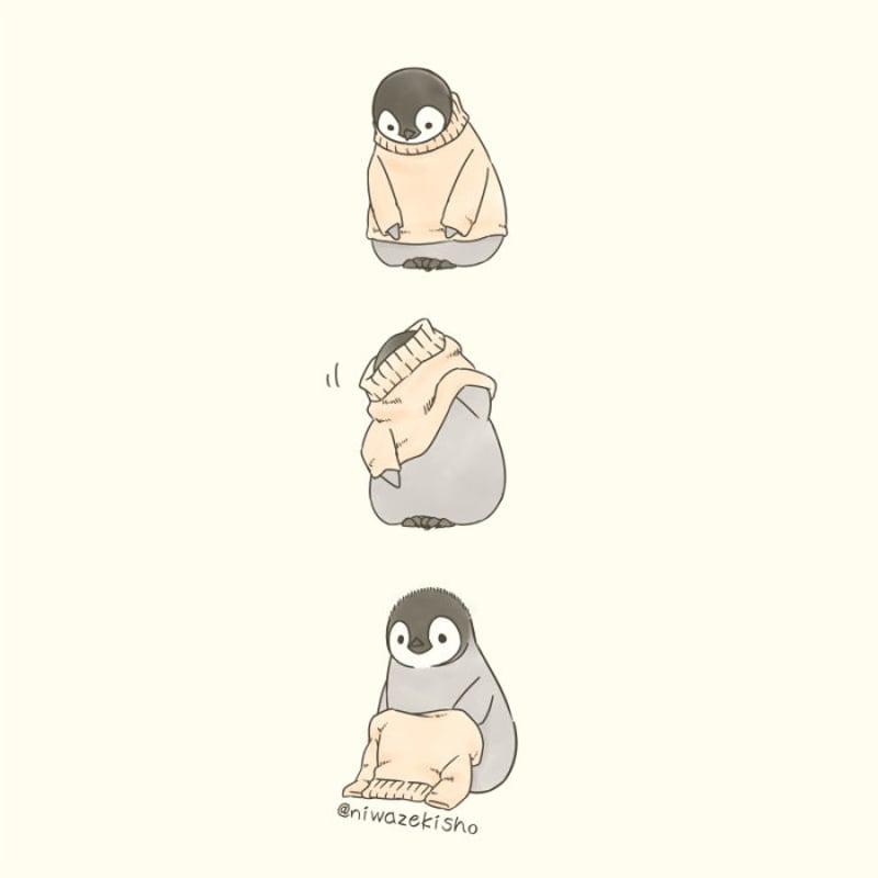 17 roztomilých ilustrací malého tučňáka 4
