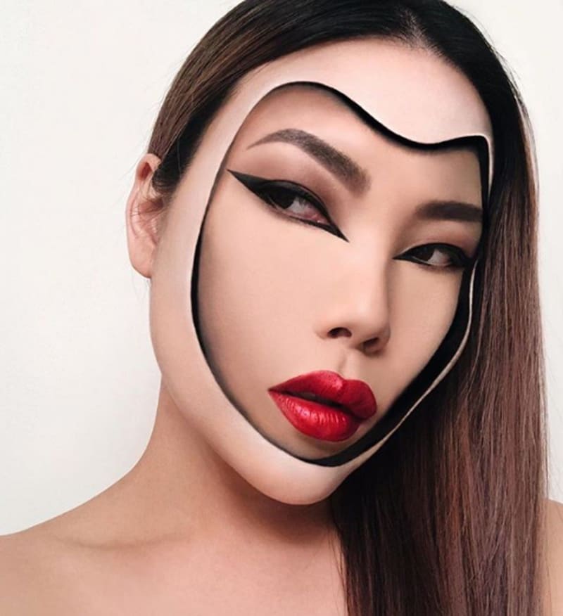 Umělkyně vytváří pomocí make-upu úžasné iluze na obličeji 7