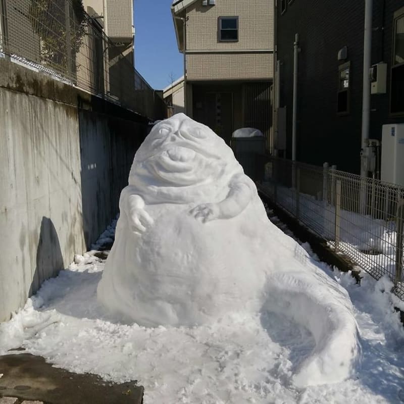Sněhuláci v Japonsku 5