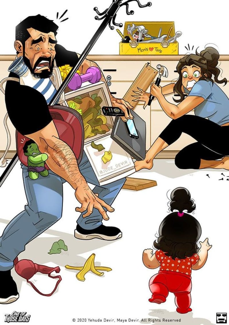 Vtipné ilustrace o rodinném životě 8