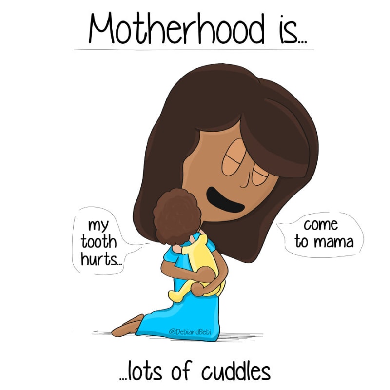 Ilustrace znázorňující všechny podoby mateřství 5