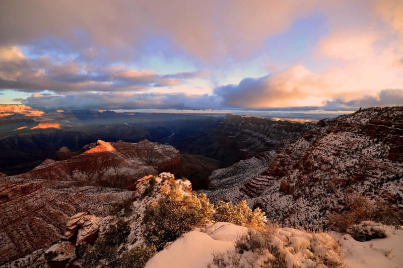 Grand Canyon a jeho nejkrásnější zimní fotografie - Obrázek 17