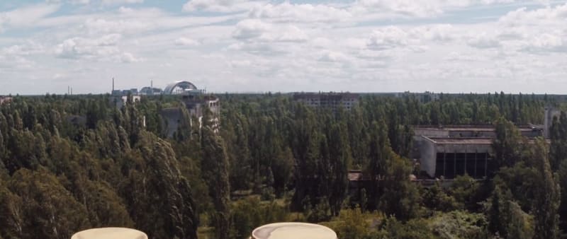 Takto vypadá Pripjať nedaleko Černobylu z výšky