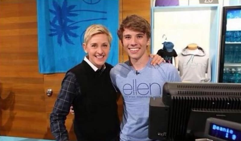 Alex z obchoďáku s Ellen DeGeneres