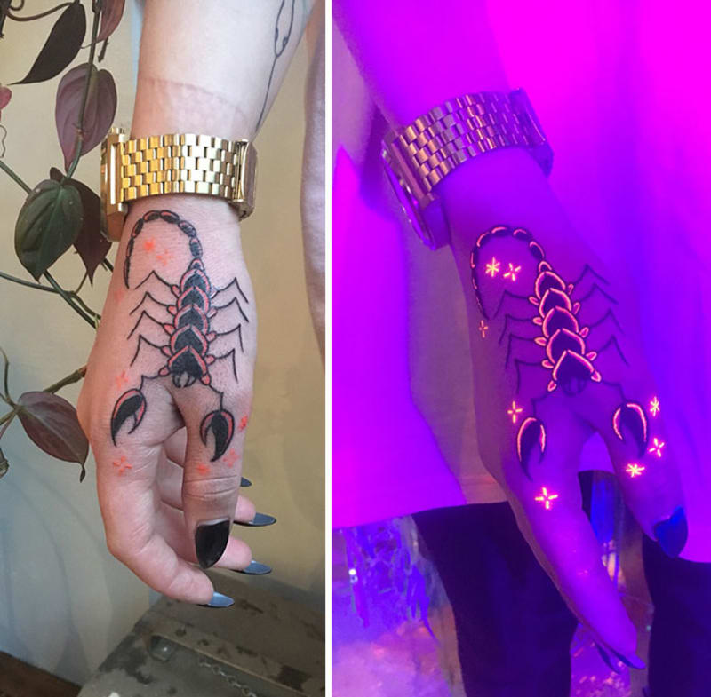 Fosforová tetování, která vyniknou až pod UV lampou 11
