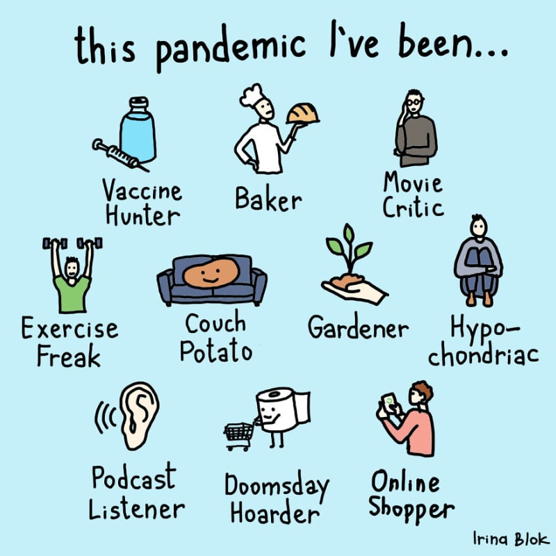 Ilustrace, které trefně ukazují život během pandemie 17