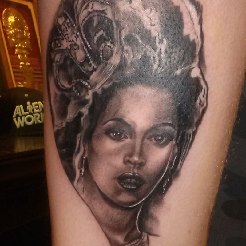 Tetování podle slavných osobností - Beyoncé