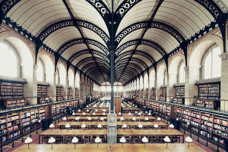 Bibliothèque Sainte Geneviève, Paříž, Francie