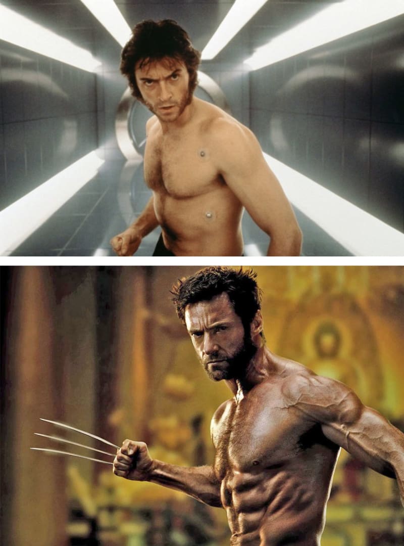 Wolverine v roce 2000 a 2013.