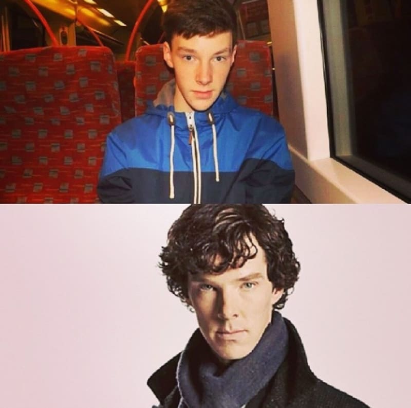 Dvojník herce Benedicta Cumberbatche.