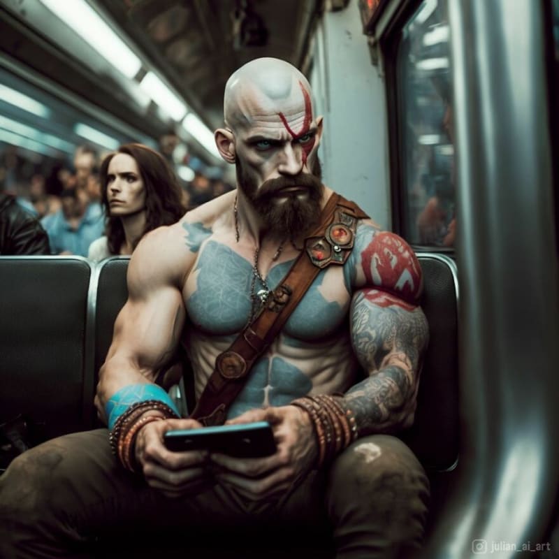 Kratos ze hry God of War.