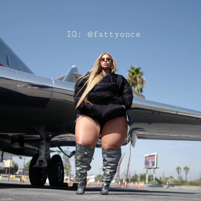 Beyoncé jako obézní machna 7