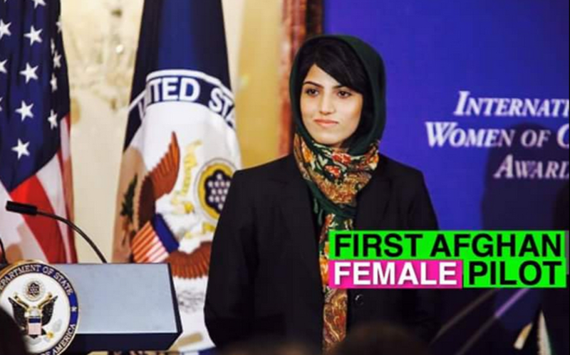 Stala se úplně první pilotkou v Afghánistánu, a to po pádu Talibanu.