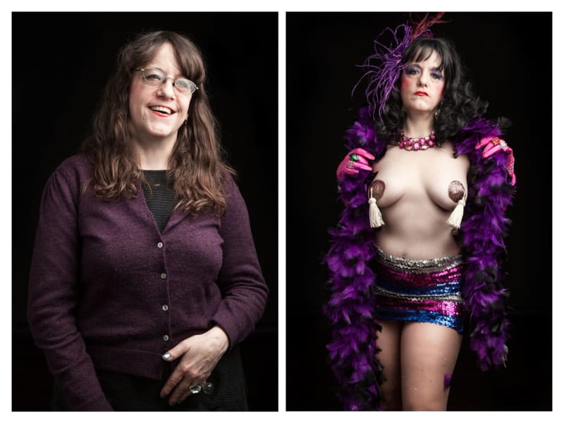 Fascinující fotografie ukazují burleskní tanečnice 'před a po' - Obrázek 14